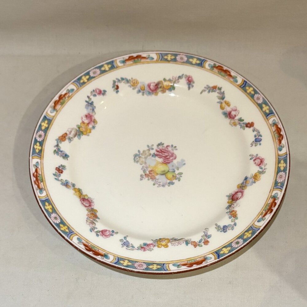 Antique Mintons Rose Salad Dessert Plate 7.75" Made in England